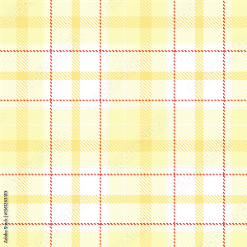 Modern Deep White Seamless Tartan Textile Design Variant 1006