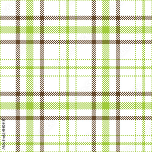 Modern Metallic White Seamless Tartan Textile Design Variant 1028