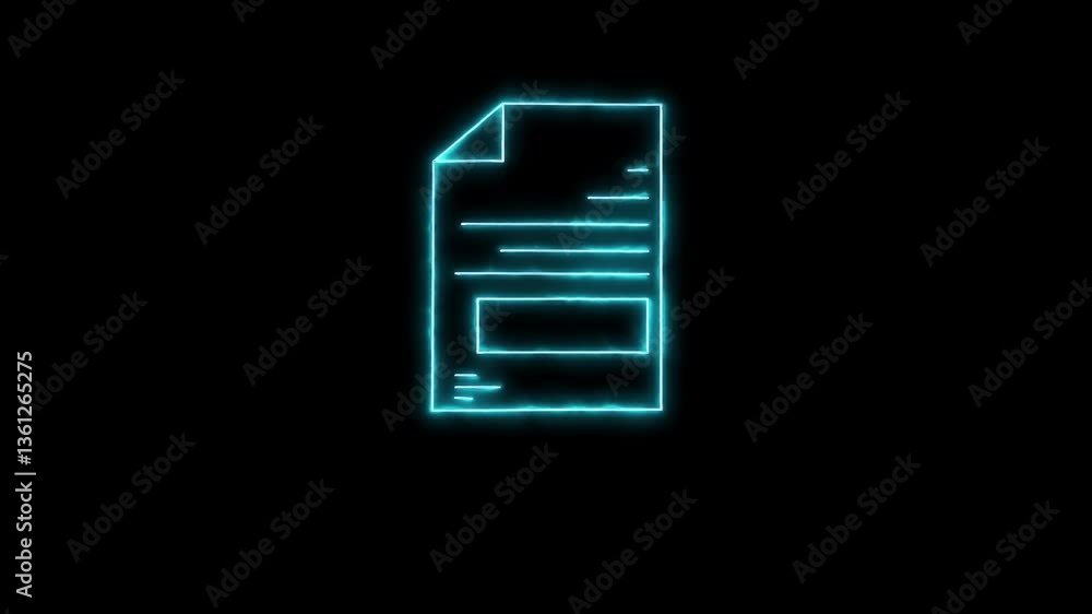 PDF i-con,ghost effects,background black PDF i-con,ghost effects,background black