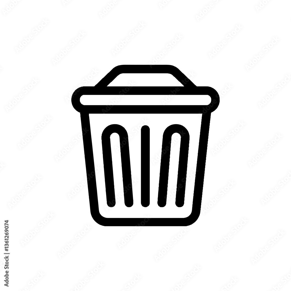 Trash Container Vector Icon Illustration on a transparent background, trash container 3.svg Icon Trash Container Vector Icon Illustration on a transparent background, trash container 3.svg Icon