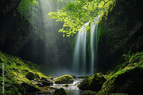 Fototapeta Naklejka Na Ścianę i Meble -  waterfall in the forest