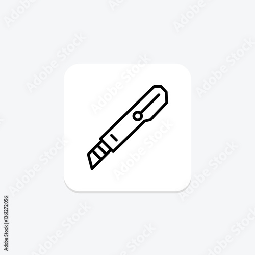 Paper Knife, vector, pixel perfect, illustrator file