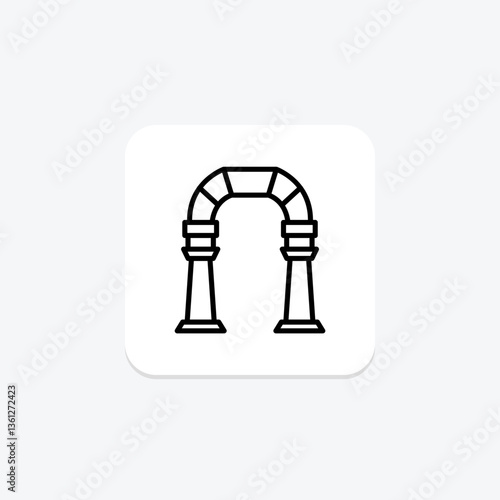 Gallery Archway, vector, pixel perfect, illustrator file
