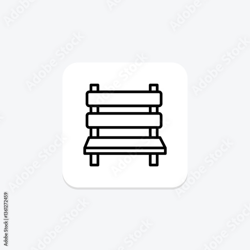 Gallery Bench, vector, pixel perfect, illustrator file