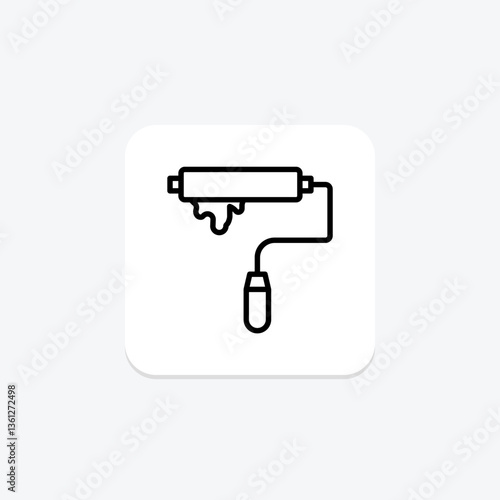 Paint Roller, vector, pixel perfect, illustrator file