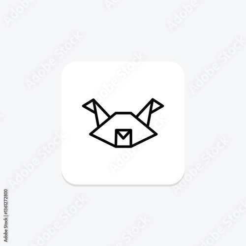 Origami Sculpture, vector, pixel perfect, illustrator file