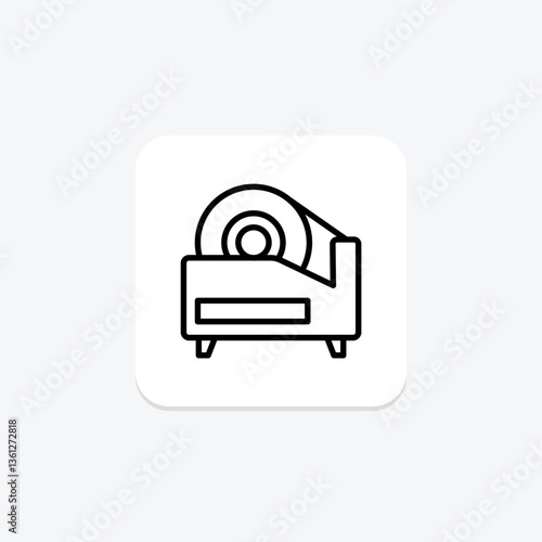 Tape Dispenser, vector, pixel perfect, illustrator file