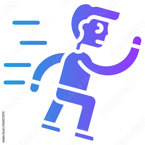 Gym Equipment  glyph gradient icon