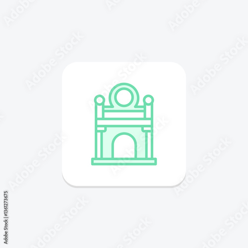 Museum Entrance, vector, pixel perfect, illustrator file