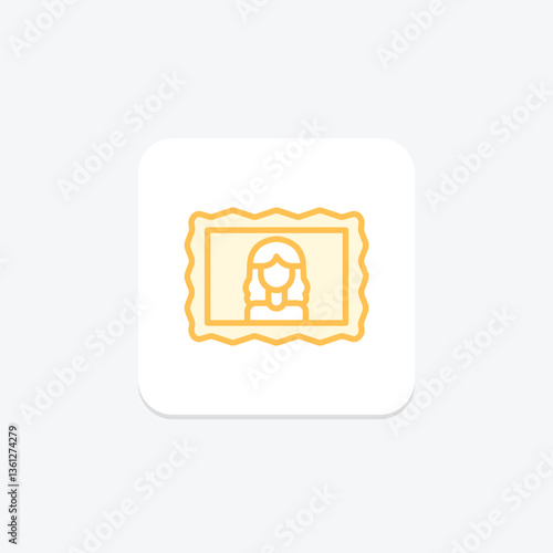 Portrait Frame, vector, pixel perfect, illustrator file