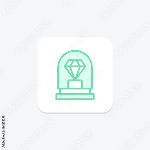 Diamond Museum, vector, pixel perfect, illustrator file