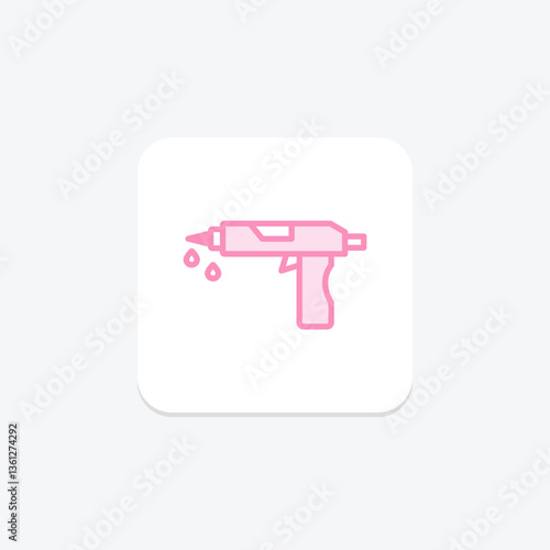 Glue Gun, vector, pixel perfect, illustrator file