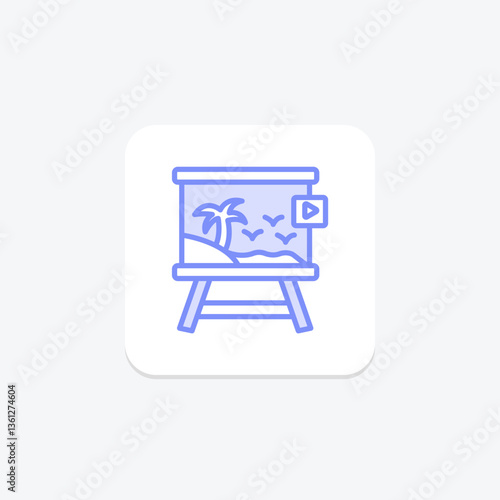 Painting Video, vector, pixel perfect, illustrator file