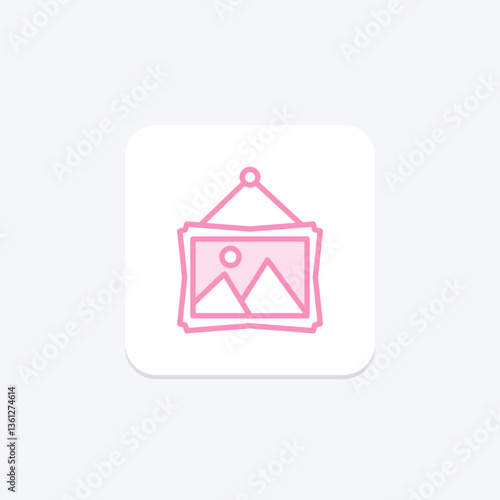 Picture Signboard, vector, pixel perfect, illustrator file