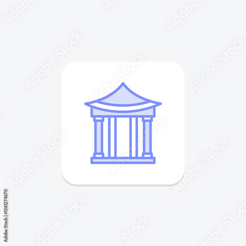 Themed Art Pavilion, vector, pixel perfect, illustrator file