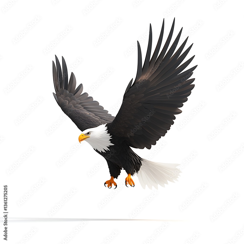 Naklejka premium eagle 3D render