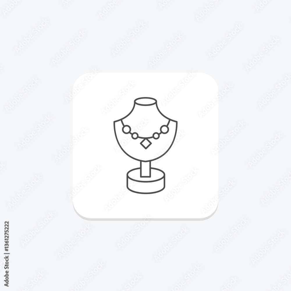 Fototapeta premium Jewellery Exhibition, vector, pixel perfect, illustrator file