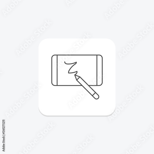 Digital Sketchpad, vector, pixel perfect, illustrator file