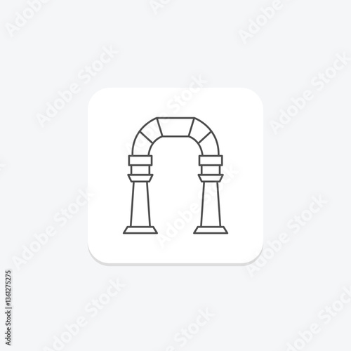 Gallery Archway, vector, pixel perfect, illustrator file