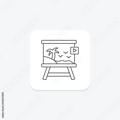 Painting Video, vector, pixel perfect, illustrator file