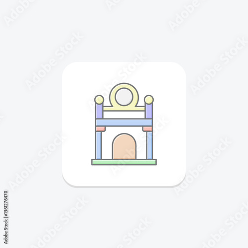 Museum Entrance, vector, pixel perfect, illustrator file