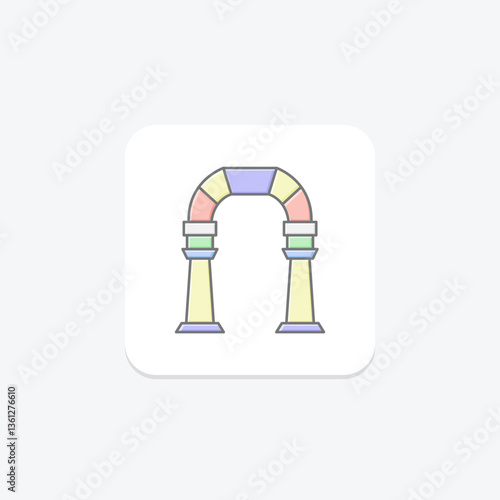 Gallery Archway, vector, pixel perfect, illustrator file