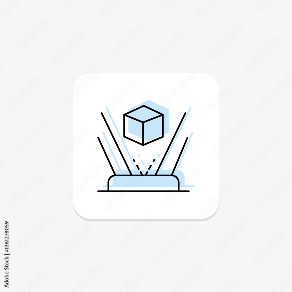 Holographic Artwork, vector, pixel perfect, illustrator file