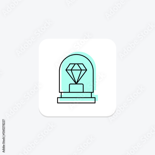 Diamond Museum, vector, pixel perfect, illustrator file