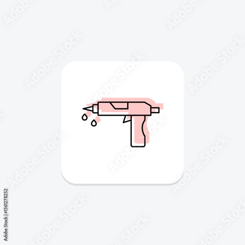Glue Gun, vector, pixel perfect, illustrator file