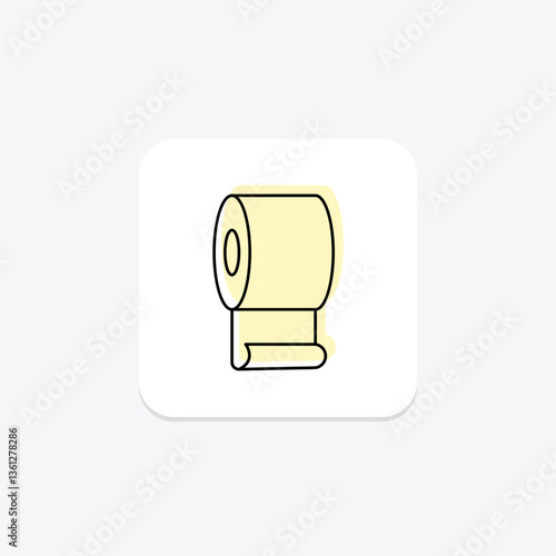 Paper Roll, vector, pixel perfect, illustrator file