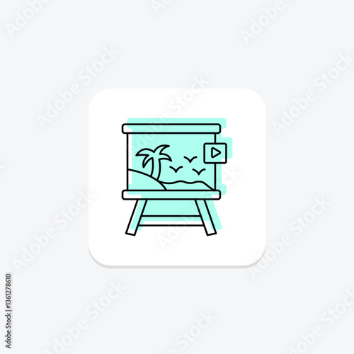 Painting Video, vector, pixel perfect, illustrator file