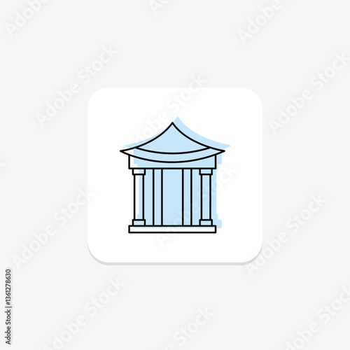 Themed Art Pavilion, vector, pixel perfect, illustrator file