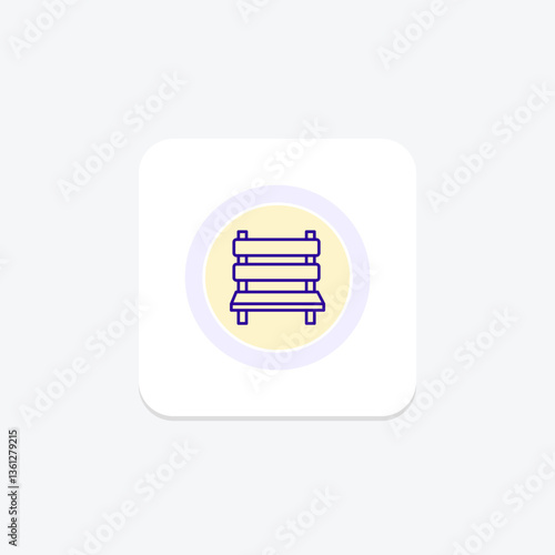 Gallery Bench, vector, pixel perfect, illustrator file