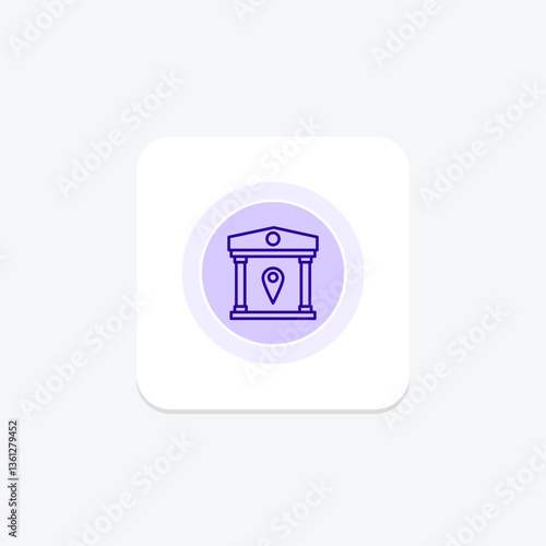 Museum Location, vector, pixel perfect, illustrator file