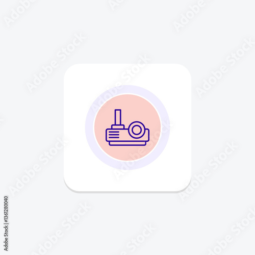 Video Art Projection, vector, pixel perfect, illustrator file