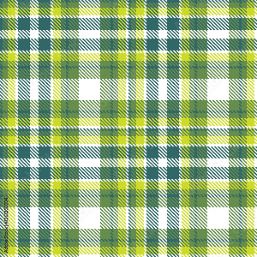 Soft Dark Aqua and Rich Drab Green Seamless Tartan Textile Design
