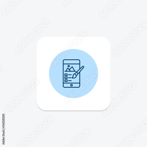 Mobile Painting, vector, pixel perfect, illustrator file