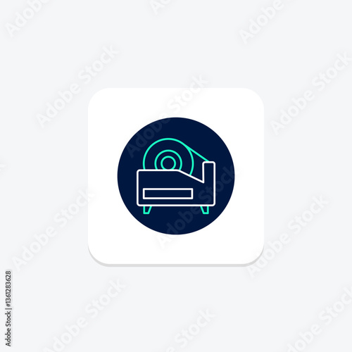 Tape Dispenser, vector, pixel perfect, illustrator file