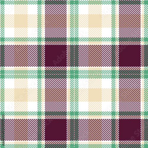 Modern Dusty White Seamless Tartan Textile Design Variant 1330