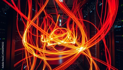 Data Center Light Trails: Visualizing Information Flow and Networks