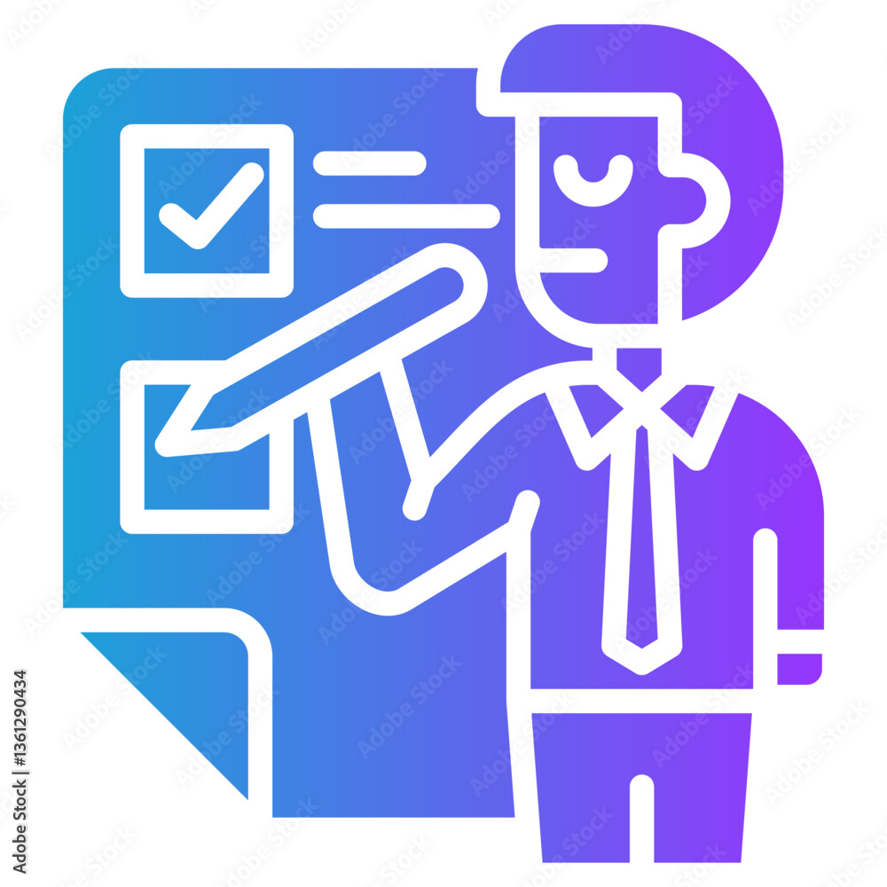 Criticality Analysis glyph gradient icon Criticality Analysis glyph gradient icon