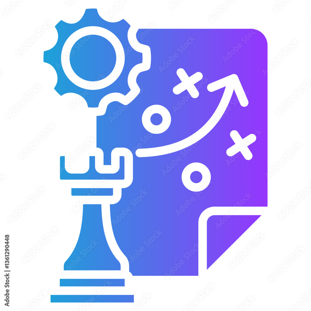 Reliability Allocation glyph gradient icon Reliability Allocation glyph gradient icon