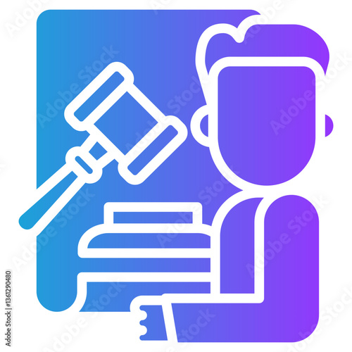 Standards Compliance glyph gradient icon