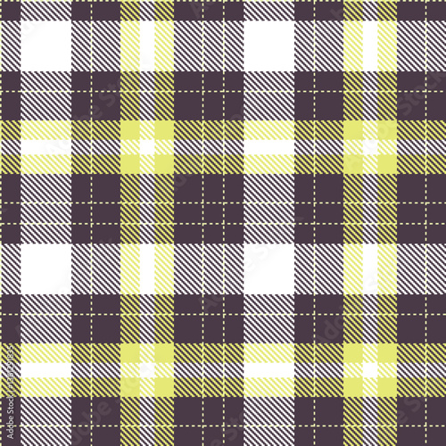 Modern Dusty Dark Grey Seamless Tartan Textile Design Variant 1359