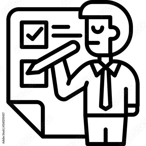 Criticality Analysis line icon