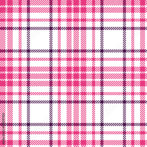 Modern Soft White Seamless Tartan Textile Design Variant 1438