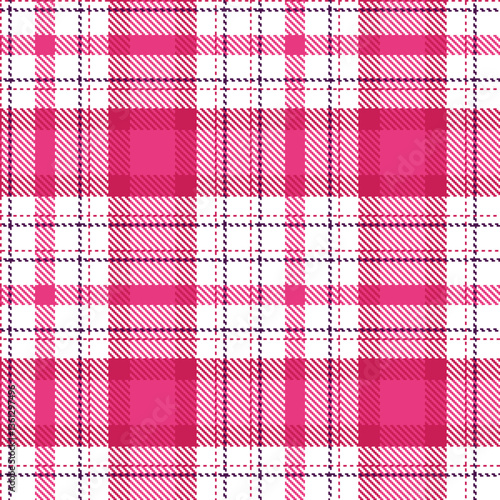 Modern Cool White Seamless Tartan Textile Design Variant 1437