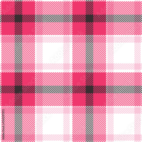 Modern Neon White Seamless Tartan Textile Design Variant 1448