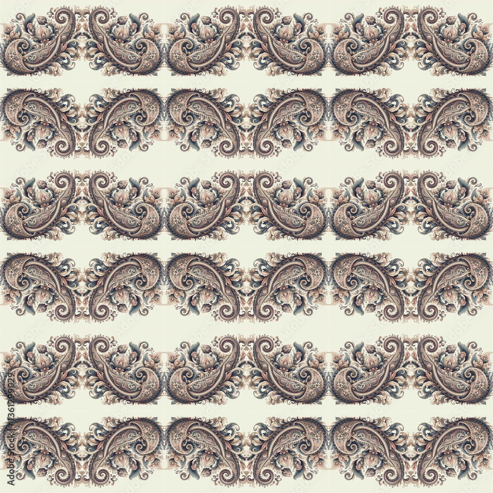 Naklejka premium paisley Pattern for Textile Design