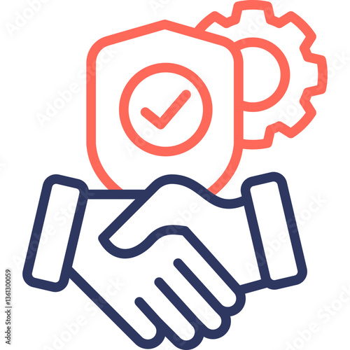Process Reliability line color icon